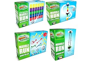 Marble Genius Booster Set Pack: Construct Dynamic Marble Runs