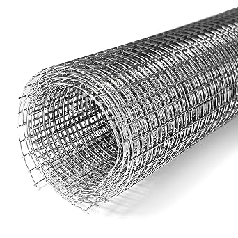 1/4" Hardware Cloth - 12" x 24" 304 Stainless Steel Wire Mesh Screen, 2-Pack 4 Mesh Heavy Duty Welded Metal Barrier for Soffit Vents, Garden & DIY Home Protection