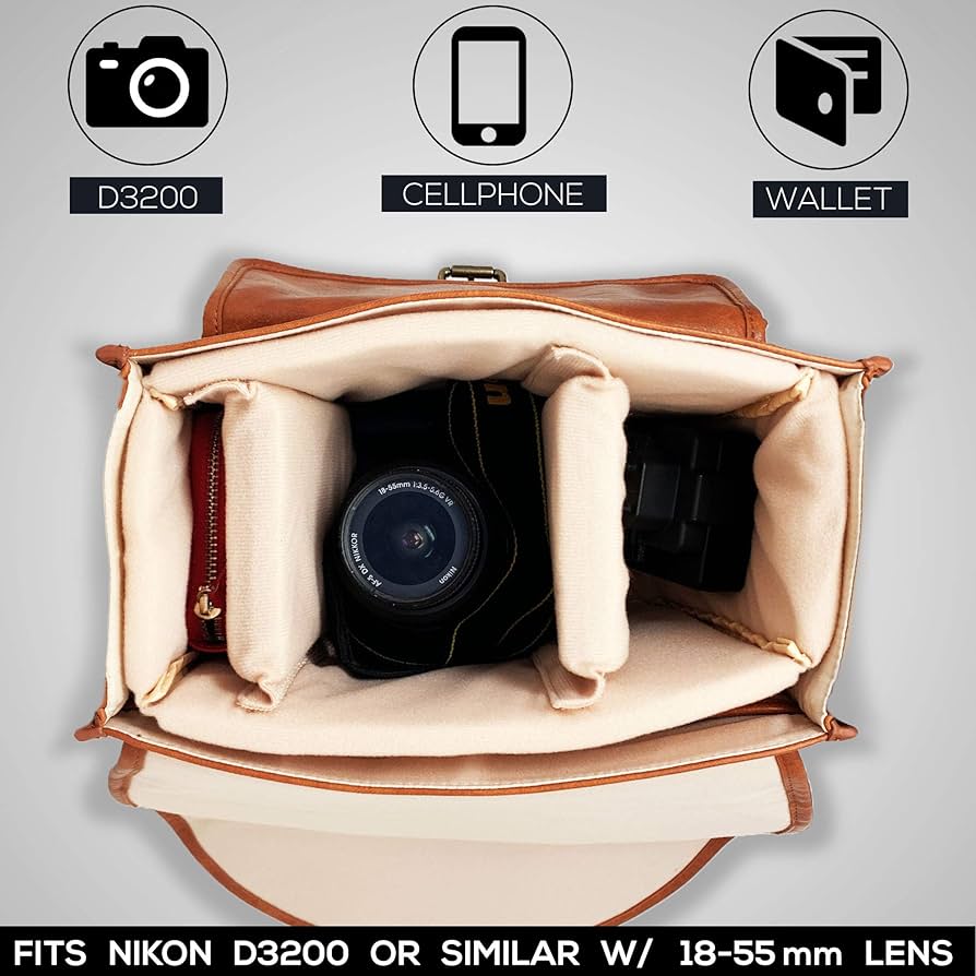 Amazon.co.jp: デジタル一眼レフ用 レザーカメラバッグ 旅行用 Amazon.co.jp: デジタル一眼レフ用 レザーカメラバッグ 旅行用
