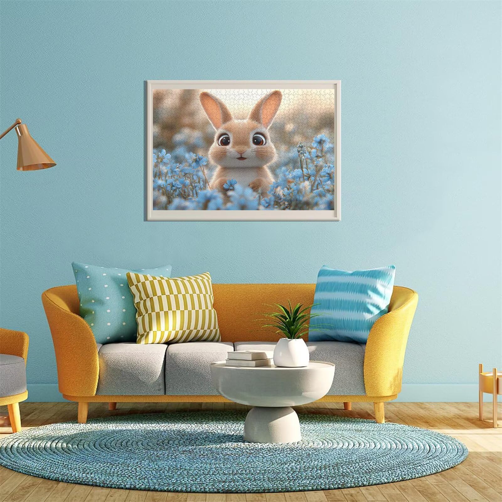 Puzzle Erwachsene 2000 Teile Kaninchen Blume Educa Jigsaw für Kinder ab 8 Jahren Mädchen Jungen, Erwachsene Impossible Klassische Puzzles Schwer, Anspruchsvoll Spielspaß, Als Geschenke 70x99cm t-954