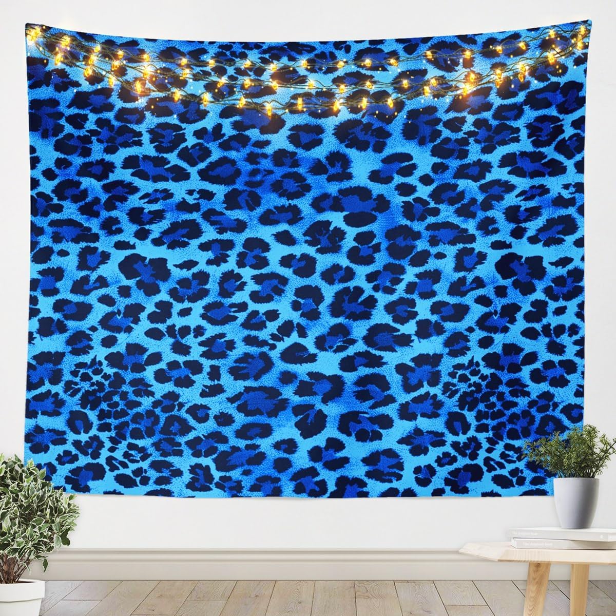 Feelyou Zebra Wall Hanging XLarge 70"x92" Animal Print Tapestry for Kids Boys Girls Decor Leopard Wall Blanket Stripes Wall Art Red Tapestries