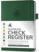 Vista 26 de Clever Fox Libro de registro de cheques – Registro de transacciones de lujo, libro de contabilidad contable, registro de cheques y libro de registro
