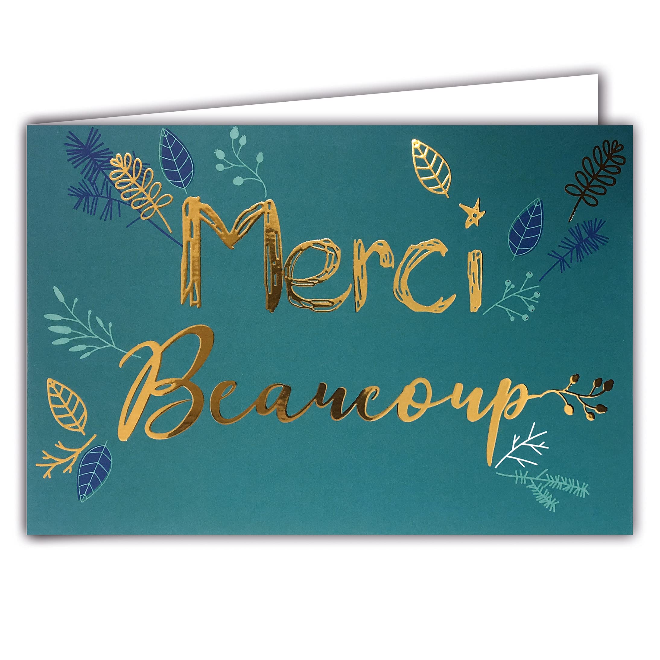 Lot De 100 Cartes De Remerciement En Vrac Avec Enveloppes Blanches Et Verdure Feuille D'or – Cartes De Remerciement à L'aquarelle Florale Avec Enveloppes Et Feuilles D'eucalyptus Pour Mariage, Fête