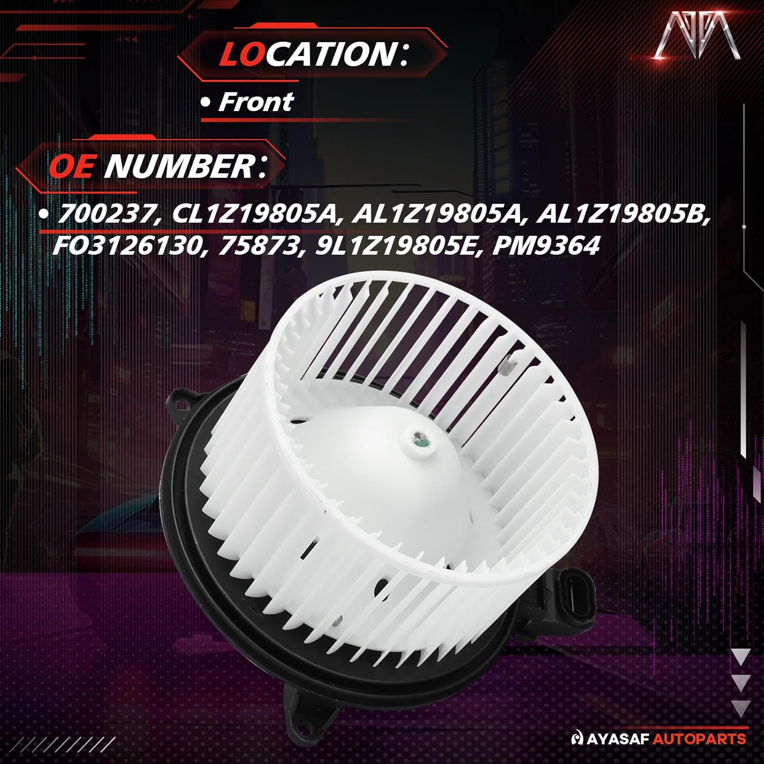 MAYASAF HVAC Blower Motor Assembly 700237 for Ford F-150 /Expedition/Lincoln/Navigator 2009-2014 Replacement