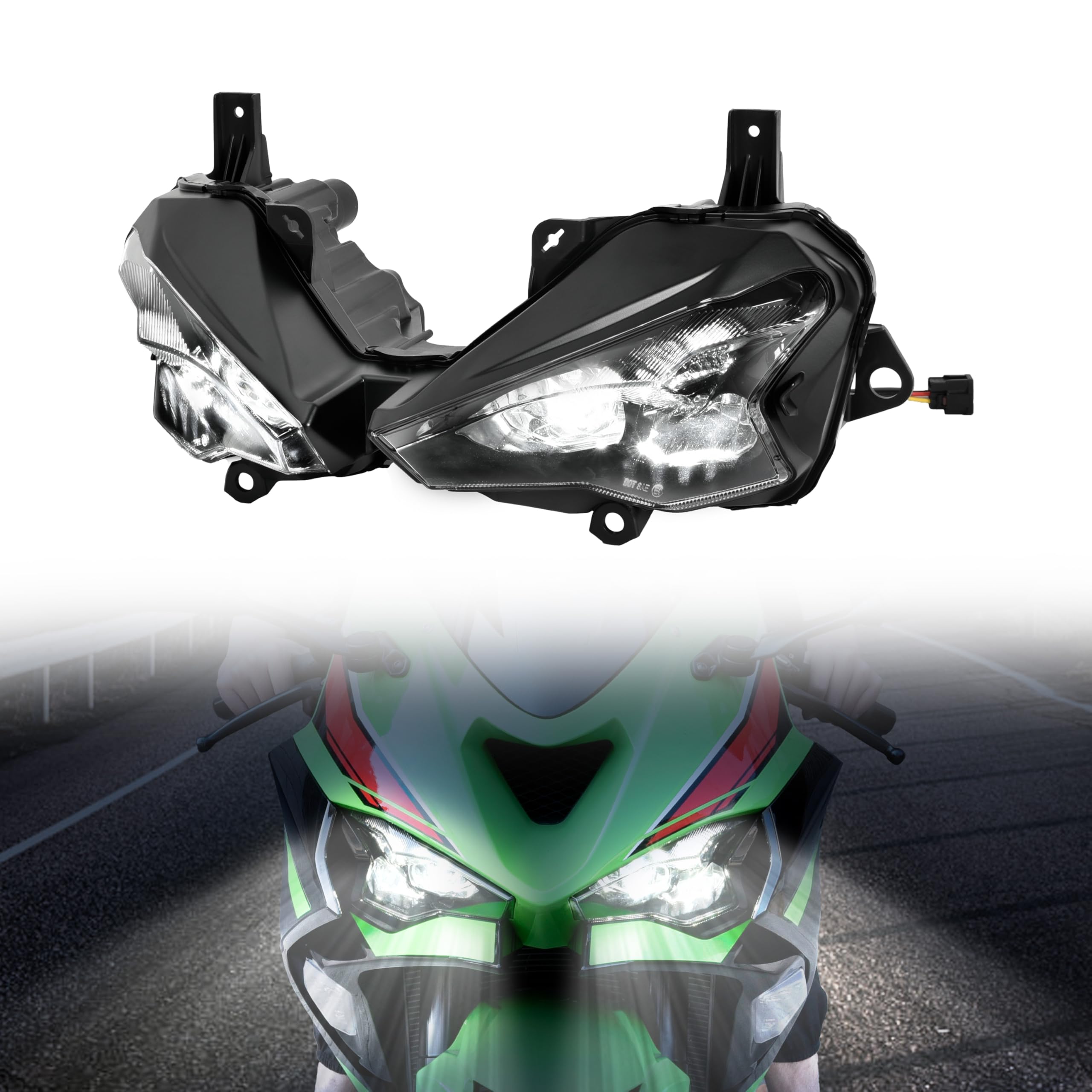 Amazon.com: VEISUTOR LED Headlight for ZX-6R 24-25