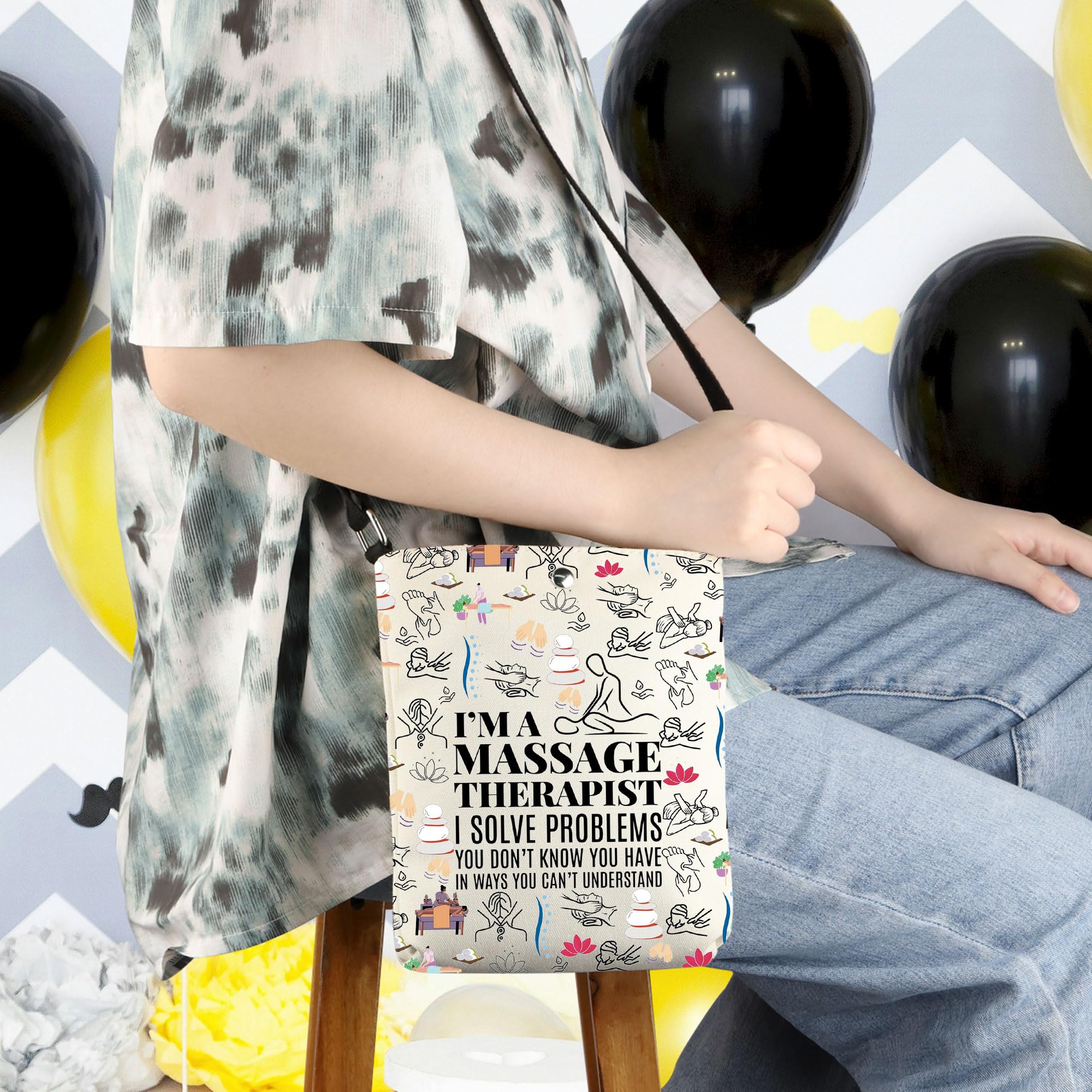 WCGXKO Massage Therapist Appreciation Gift Massage Teacher Student Gift Massage Therapy Graduation Crossbody Body