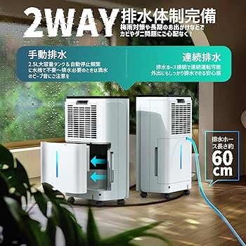 Amazon | 除湿機 衣類乾燥 除湿量12L/日「2025新型」コンプレッサー式