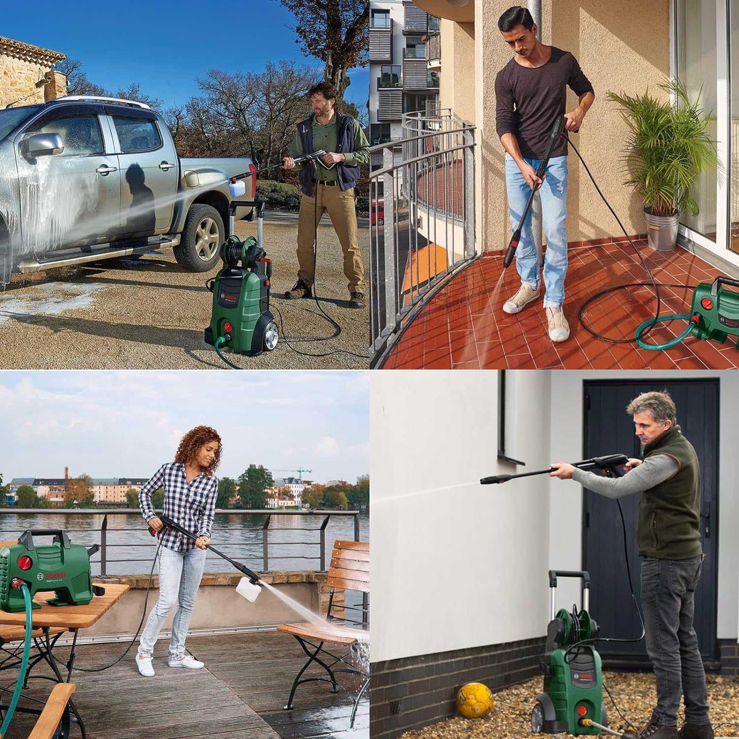 20M/6,5FT Hochdruckreiniger-Ersatzschlauch für Bosch AQT-Serie Haushalts-Hochdruckreiniger Bosch Aquatak, Zubehör Verlängerung Wasserreinigungsrohr, Klickverschluss Schnellstecker SDS-Armaturen