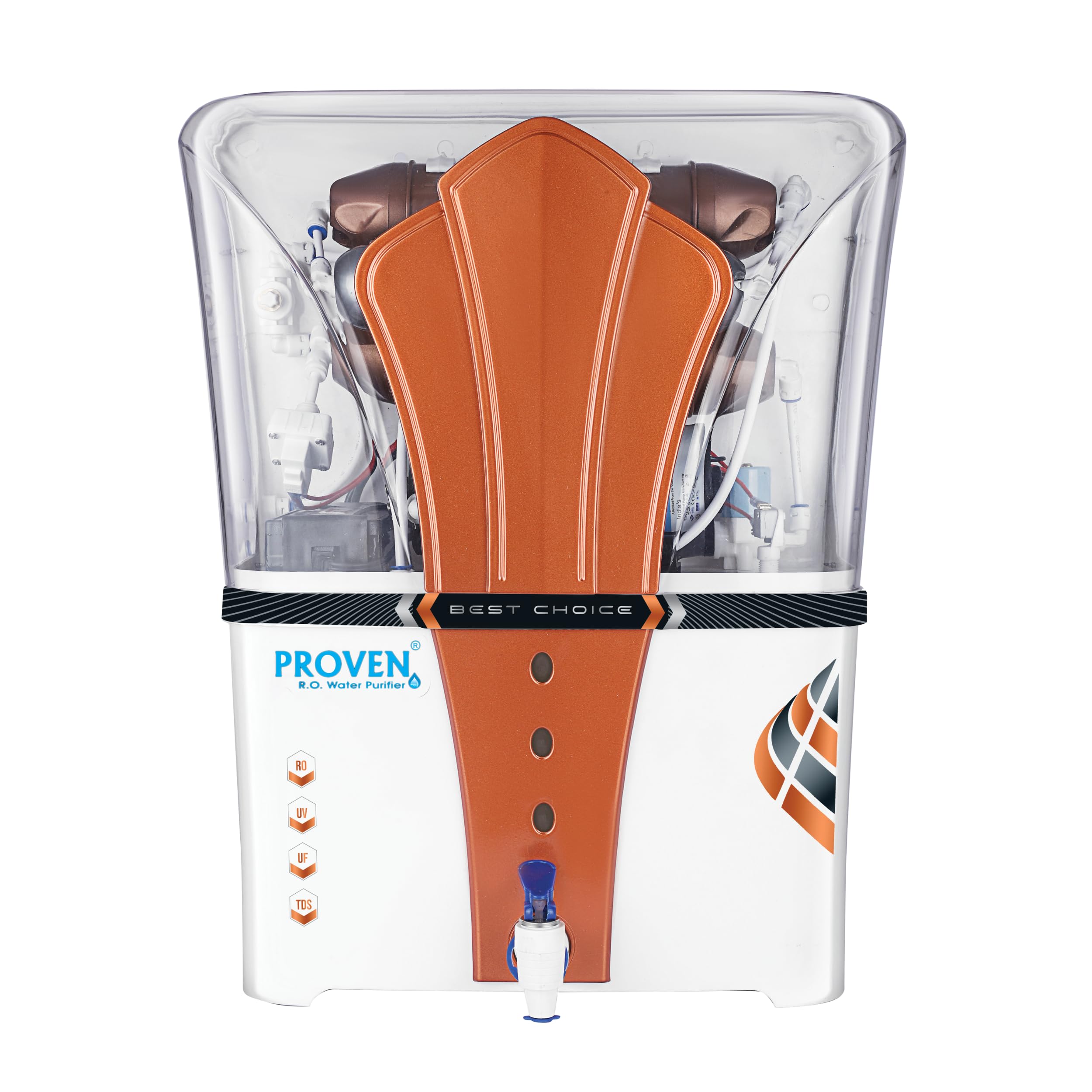 Proven Ultra Copper RO Water Purifier with 10 Stage Purification Filtration, UV, UF, TDS Adjuster with 12 Litre Foodgrade Storage Tank, Suitable for all types of water supply | ISI/BIS Approved (B0DDBZB3B3) Amazon Price History, Amazon Price Tracker