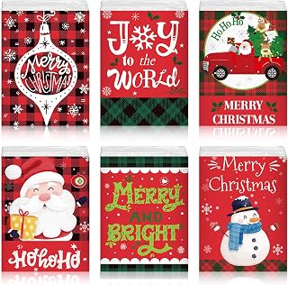 120 Pcs Christmas Facial Tissues Christmas Travel Tissue Packs Pocket Tissues Travel Size Bulk in 3 Designs for Holiday Party Favors Supplies(Funny)