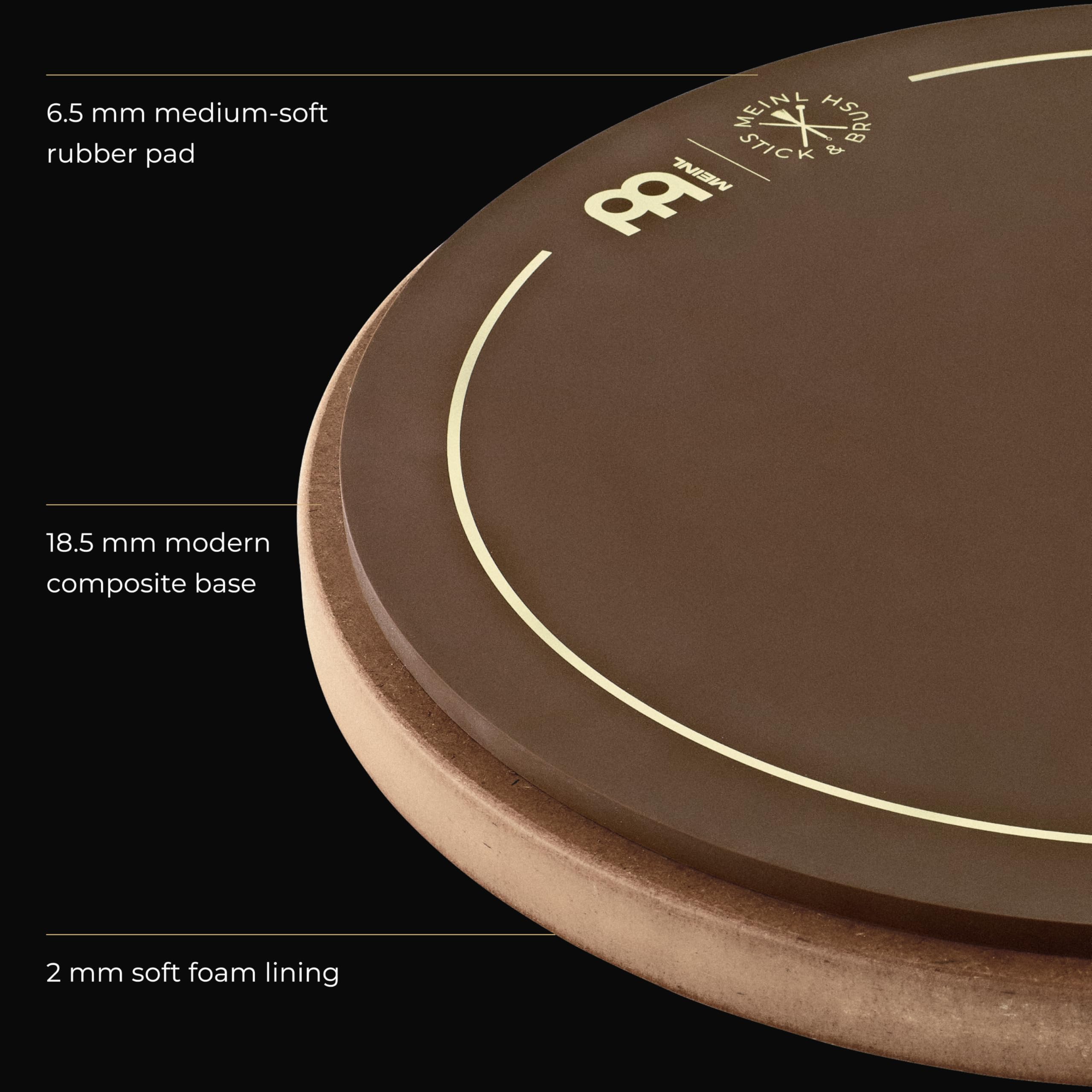 Meinl Stick & Brush Practice Pad 12" Accessori per Batteria SB509