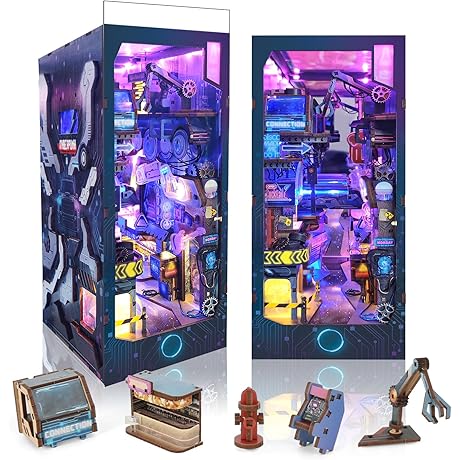 Cyberpunk Book Nook Kit: A Steampunk Escape