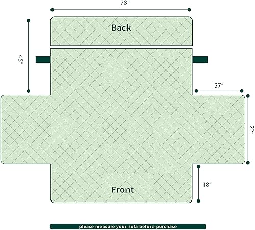 Vista 234 de Chun YI. - Funda reversible para sofá, funda para sillón, fácil de instalar, lavable, cubiertas para sala de estar. Negro