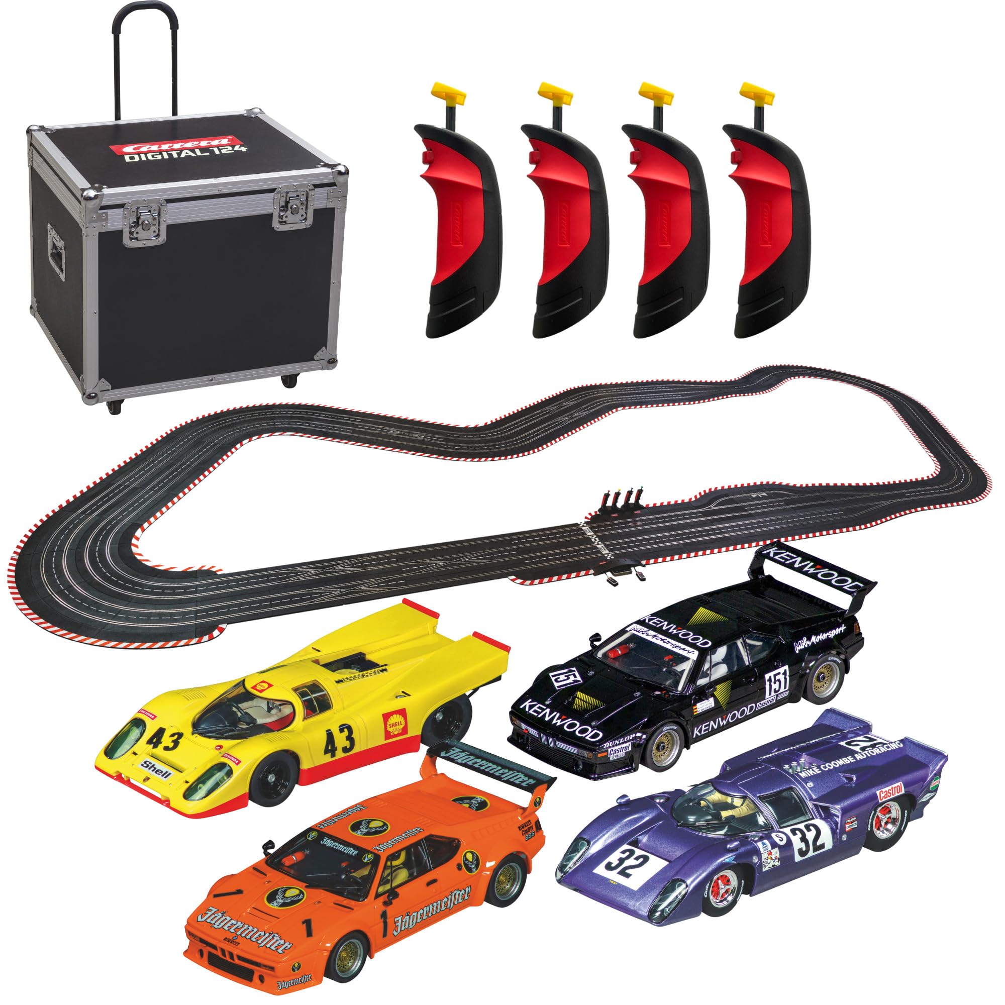 Carrera Digital 124 XXL Ultimate Edition Two I Exklusives 1:24 Slotcar-Set – High-End Rennbahn mit Lichtfunktionen, Spurwechsel, Driftkurven & großem Transportkoffer für echte Motorsportfans