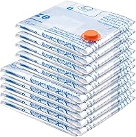 Vista 1 de Bolsas de almacenamiento al vacío 10 combo (5 jumbo/5 grandes), bolsas de embalaje de plástico, bolsas ahorradoras de espacio para ropa, almohadas
