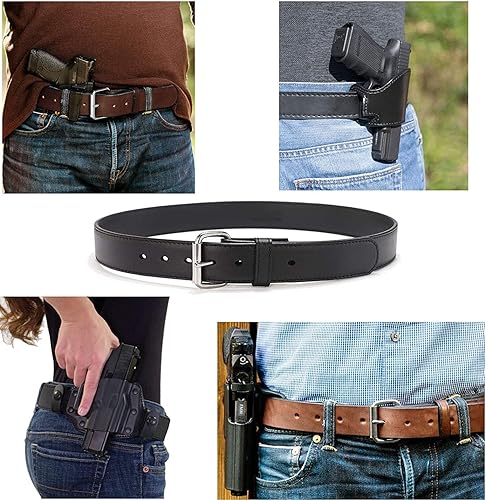 Miniatura 7 de Autolock The Ultimate Hidden Carry CCW Gun Belt - Cinturón de cuero pesado de 1 12 pulgadas para transporte de armas