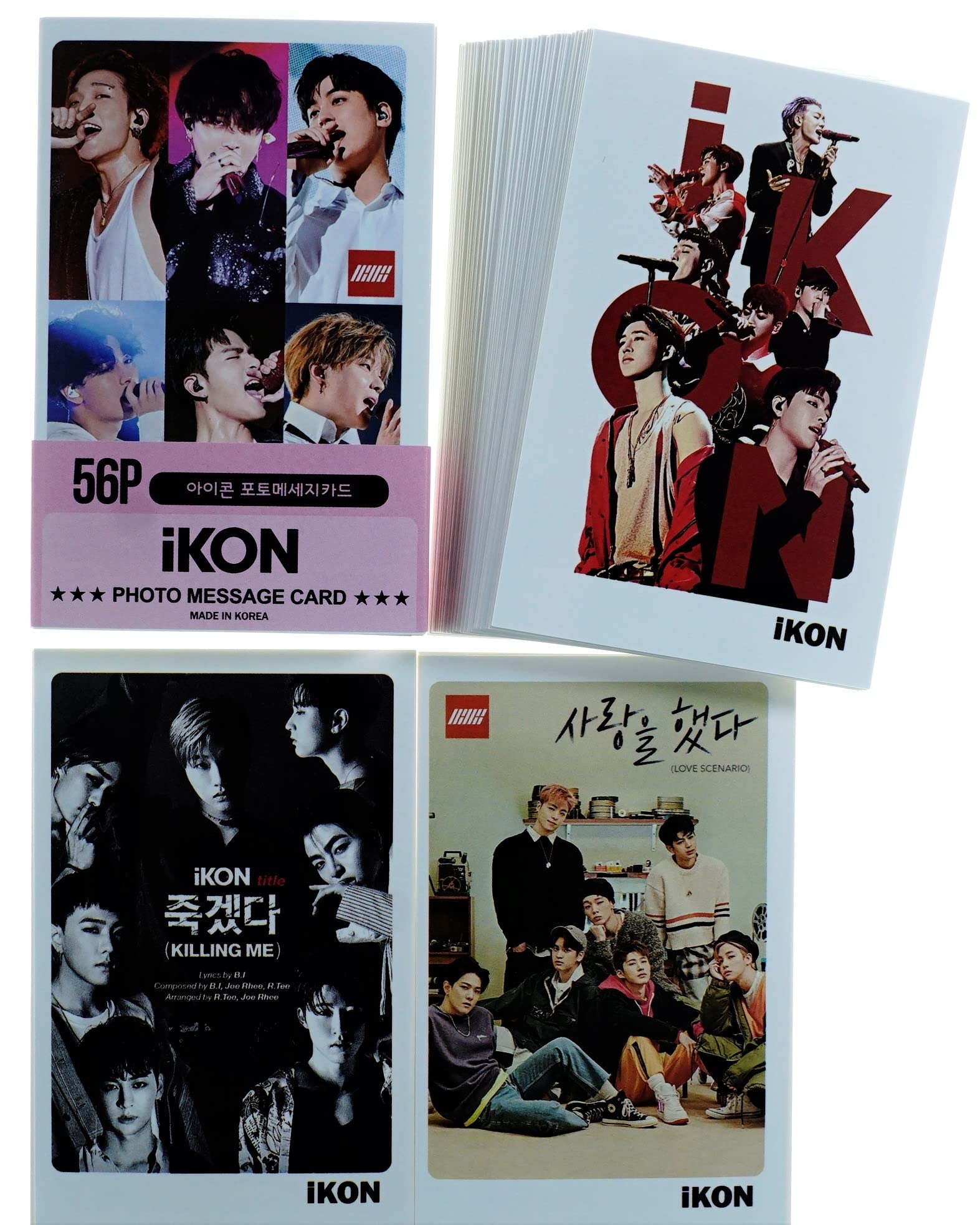 Amazon.co.jp: iKON アイコン グッズ フォトメッセージカード 56枚 