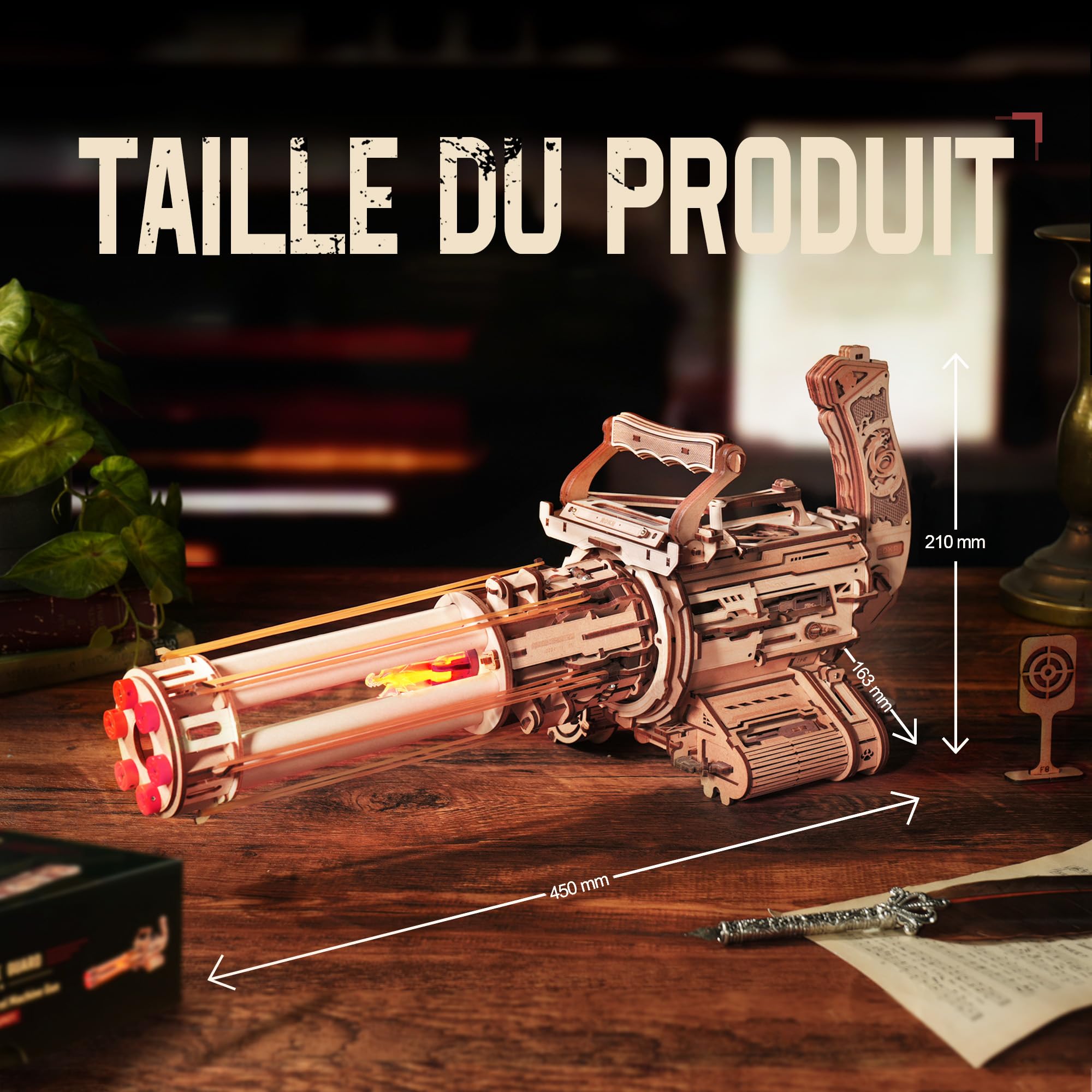 ROKR Puzzle 3D en Bois Machine à Barillet Rotatif LQA01