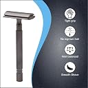 Pearl Shaving Double Edge Safety Razor (Graphite Black) - Best Shaving Razors for Men | Classic & Traditional shaving Kit for Men | Premium blade razors | Raksha Bandhan Gift Option gallery image