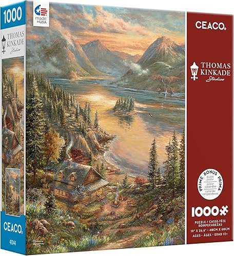 Miniatura 1 de Ceaco - Thomas Kinkade - Lakeside Splendor - Rompecabezas de 1000 piezas