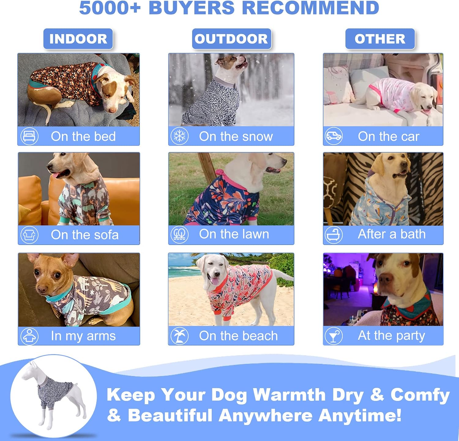 LovinPet Soft Dog Flannel Coat for Large Dogs, Warm Winter Coat with Front Sleeves, Back Zipper, Cozy Coverage for Short-Hair Breeds, Simple Black White Leopard Prints, XL
