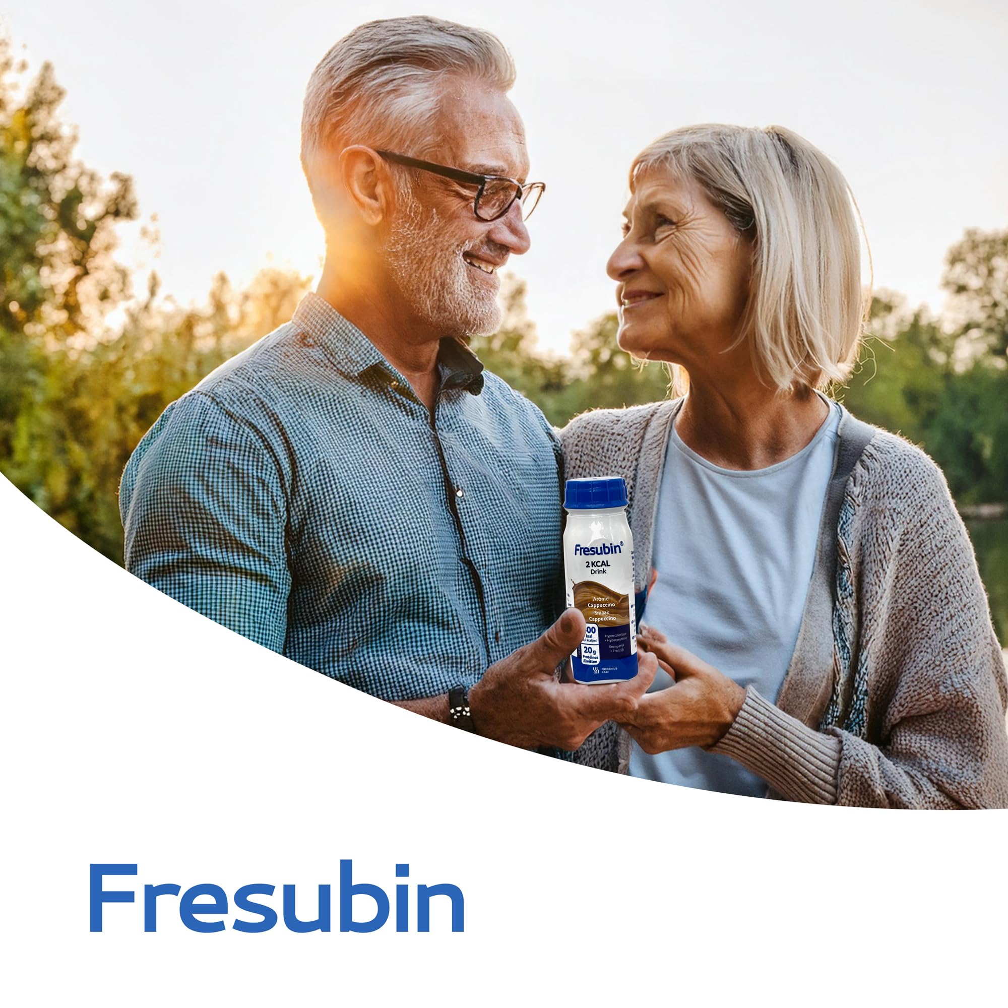 Fresubin 2 KCAL Drink Cappuccino 24x200ml- Hochkalorische Trinknahrung mit 20g Eiweiß (ohne Ballaststoffe) von Fresenius Kabi, 400 kcal pro Flasche, ideal bei Mangelernährung