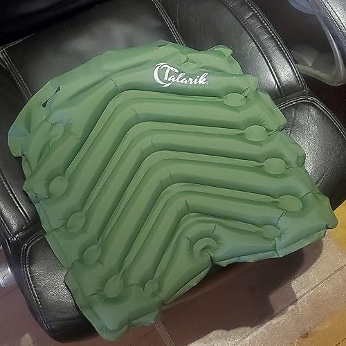 Miniatura 7 de Asiento de aire inflable, ligero, increíblemente cómodo, cojín de aire para exteriores, el mejor asiento de aire para campamento, asiento de estadio