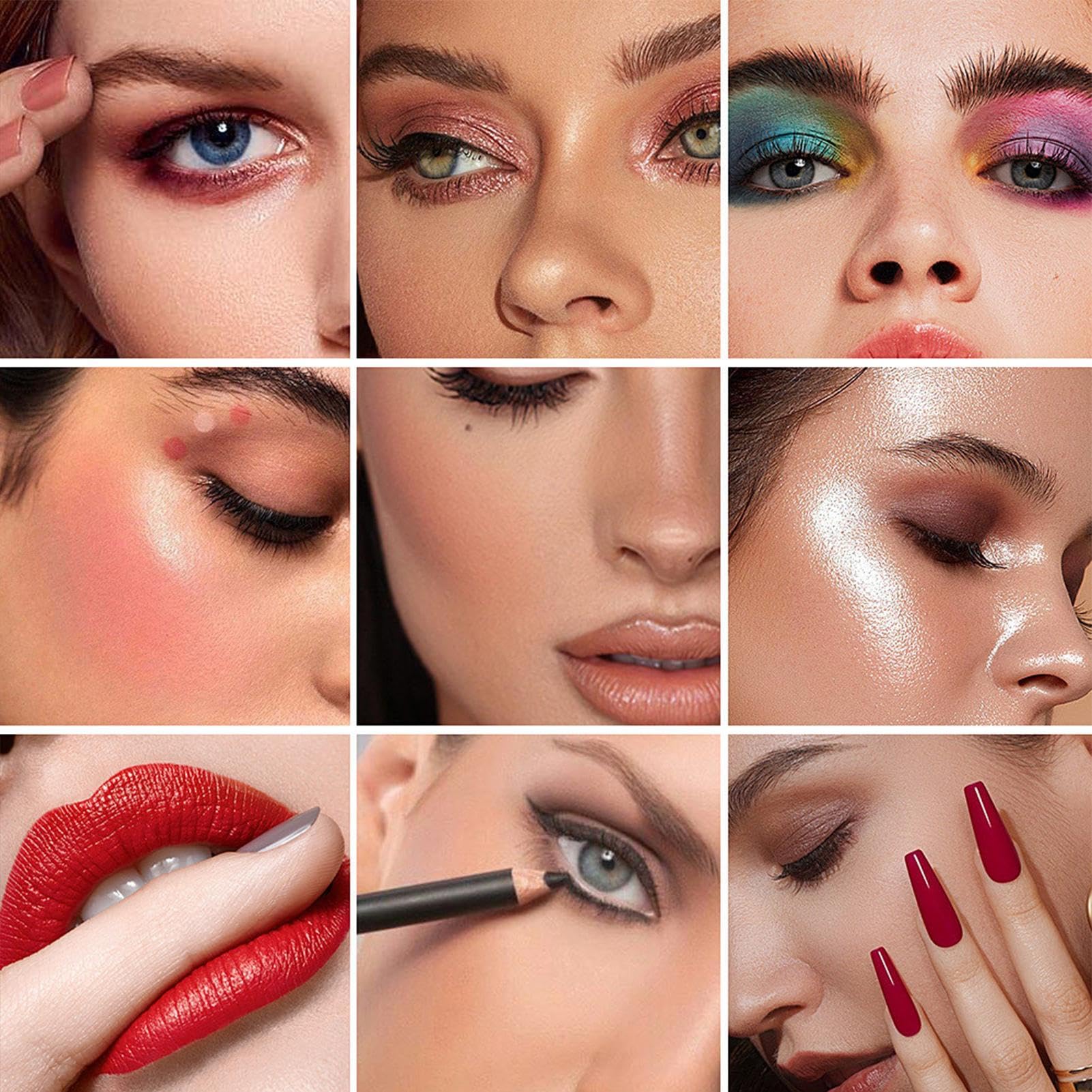 Kit di Trucco per Principianti Set Di Palette Per Ombretti | Multifunzionale Mascara Rossetto E Per Sopracciglia Per Donne Ragazze Adolescenti E Amanti Del Trucco