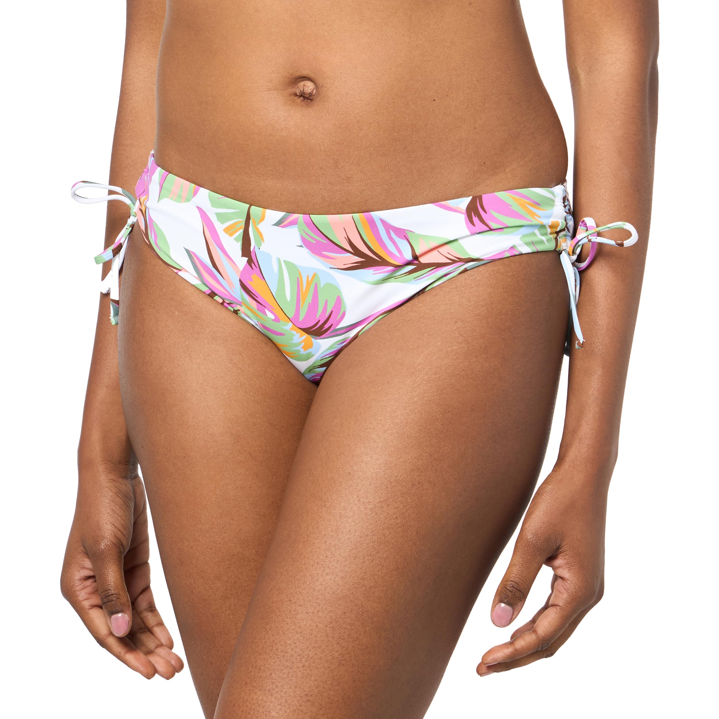 Roxy Bikini Bottoms – UPF 50+, Quick-Dry, Stretch Fabric, Side Tie Checky Swimsuit Bottoms Parte Inferior de Traje de baño para Mujer, Parte Inferior de Bikini para Mujer Mujer