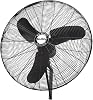 Ventilador de pared industrial Air King 9070 de 30 pulgadas, 1/3 caballo de fuerza, acabado negro, cable AC 1