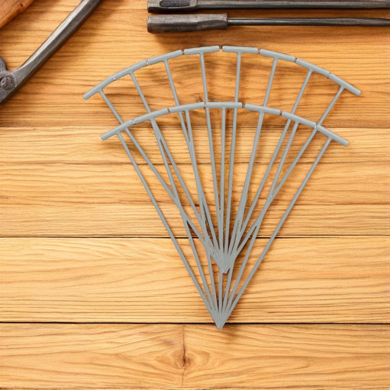 ibasenice 45 Piezas Barras de Hierro Forma de T para Puertas de Jaulas de Sistema Unidireccional para Entrada de Aves Accesorios Prácticos para Control de Caza y Cría