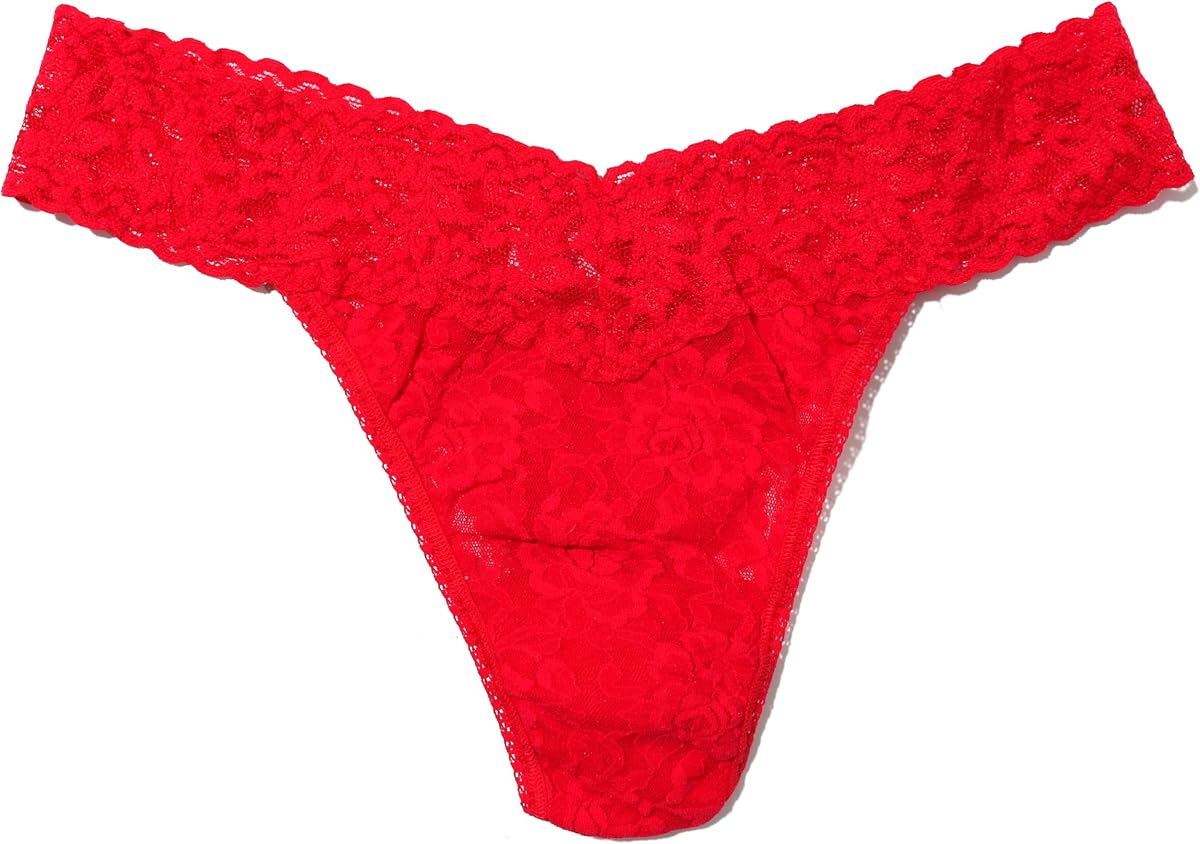 hanky panky, Tanga de talle original con encaje exclusivo, talla única (4-14)
