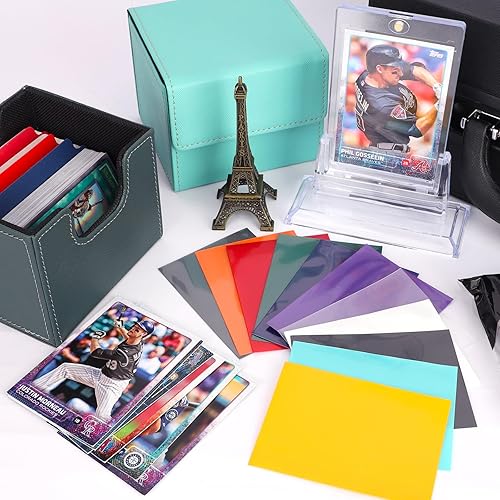 Miniatura 6 de 500 fundas para tarjetas intercambiables, fundas protectoras de tamaño estándar, protectores de cartas para tarjetas de béisbol, tarjetas