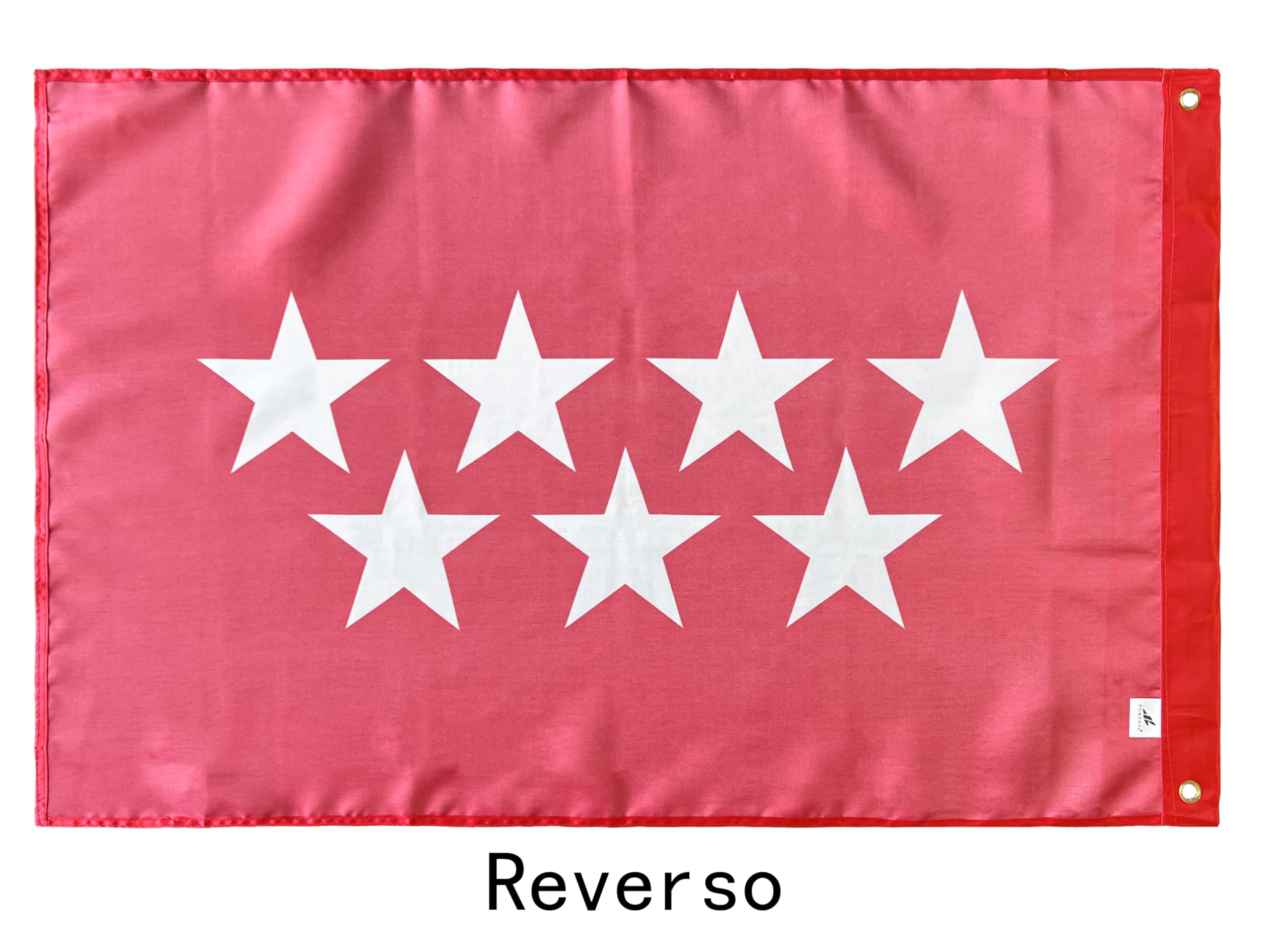 Bandera Comunidad Madrid 60 x 90 cm Satén 2 Ojales