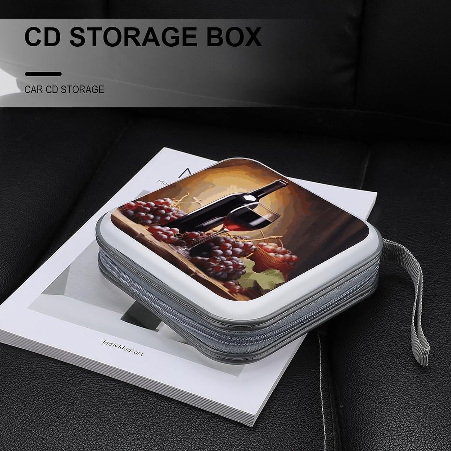 Grape Wine CD Case CD Storage Box DVD Sleeves