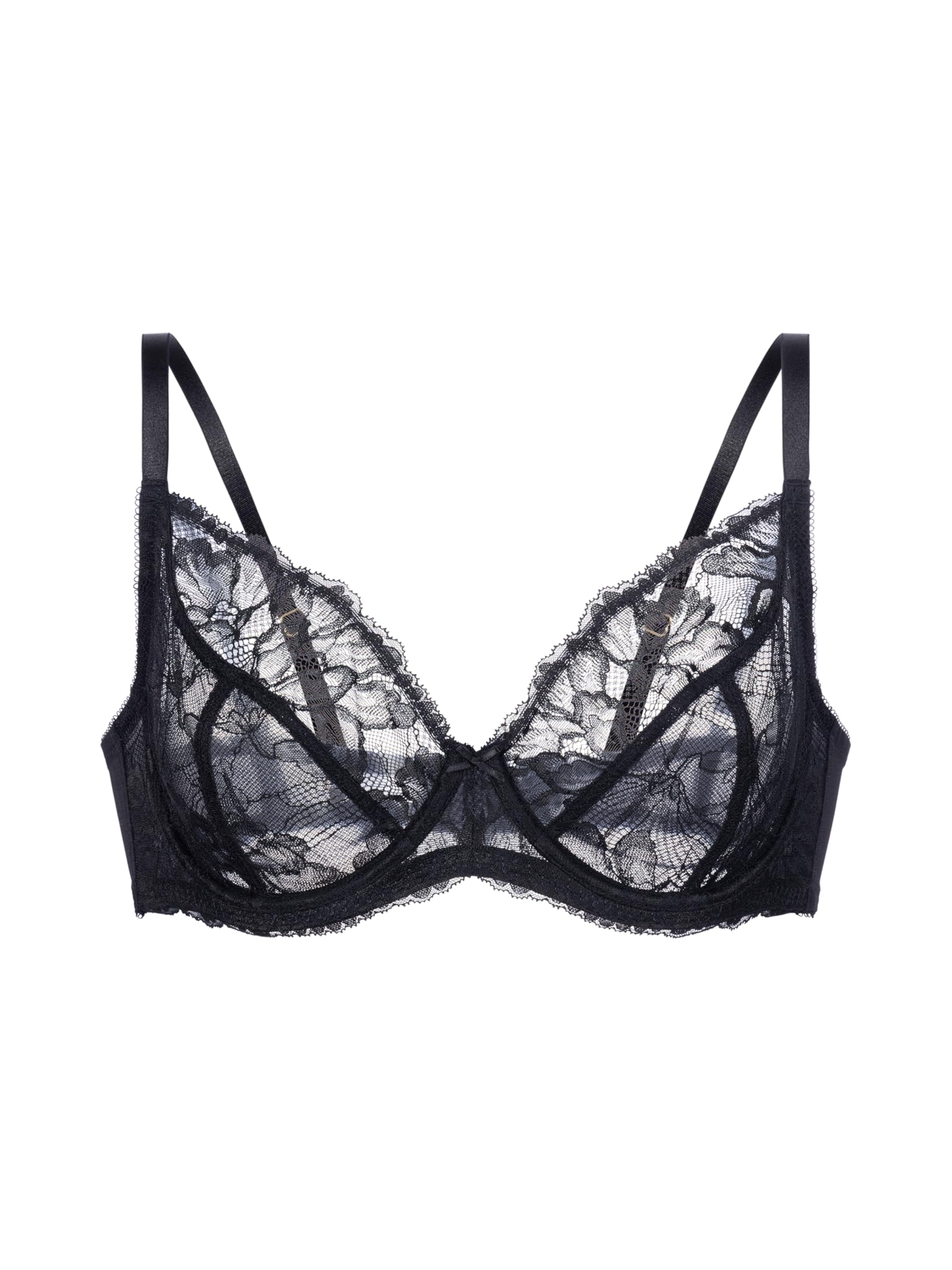 Dorina Women's Black Curves Perfect Lace Bra 44Dd