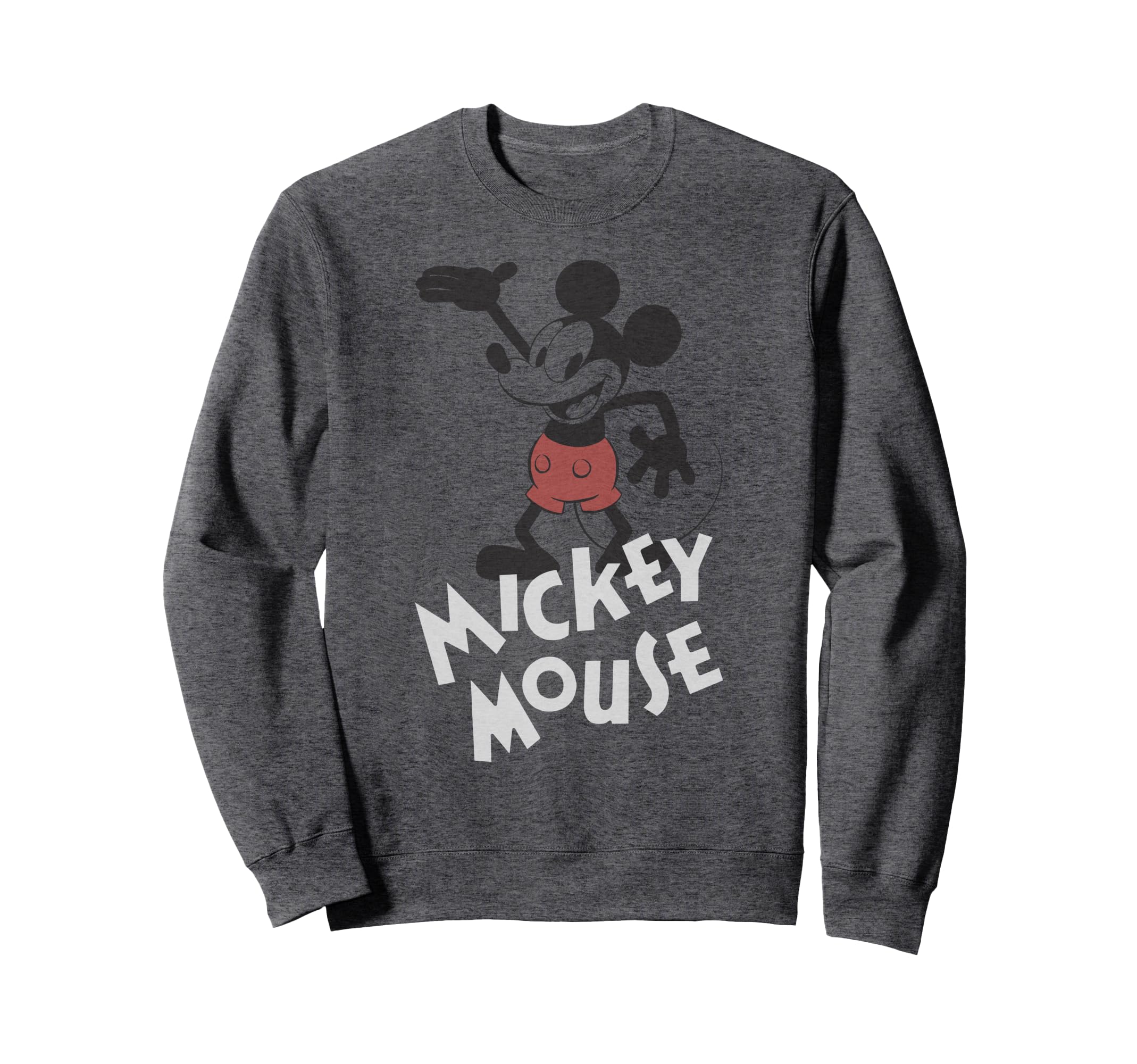 Sweatshirt Disney Mickey Mouse vintage pull rétro col rond vêtements de mode - 2