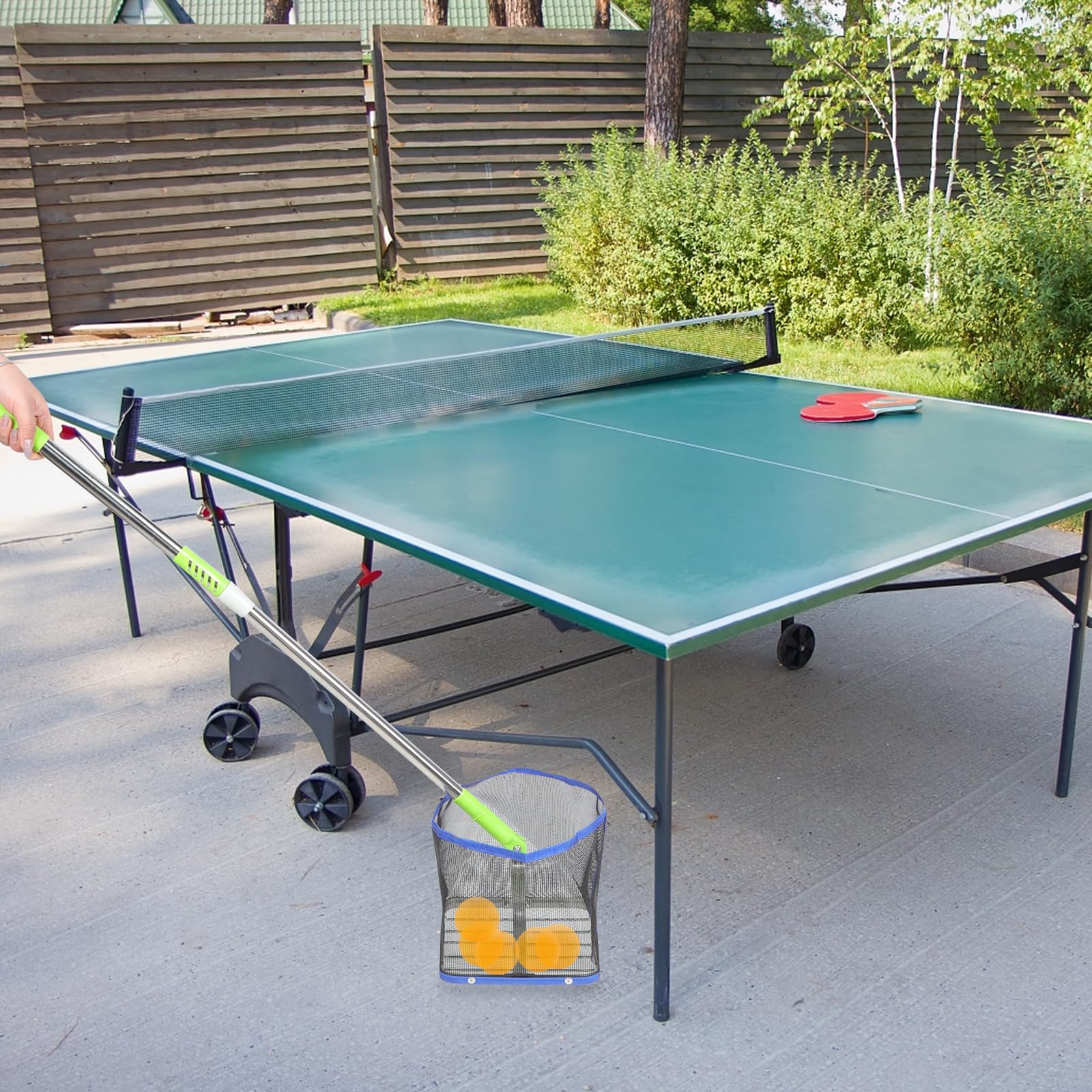 Tischtennisball Picker Tragbar Mit Teleskopgriff - Verstellbarer Ballsammler Für Effizientes Aufheben Und Praktische Lagerung