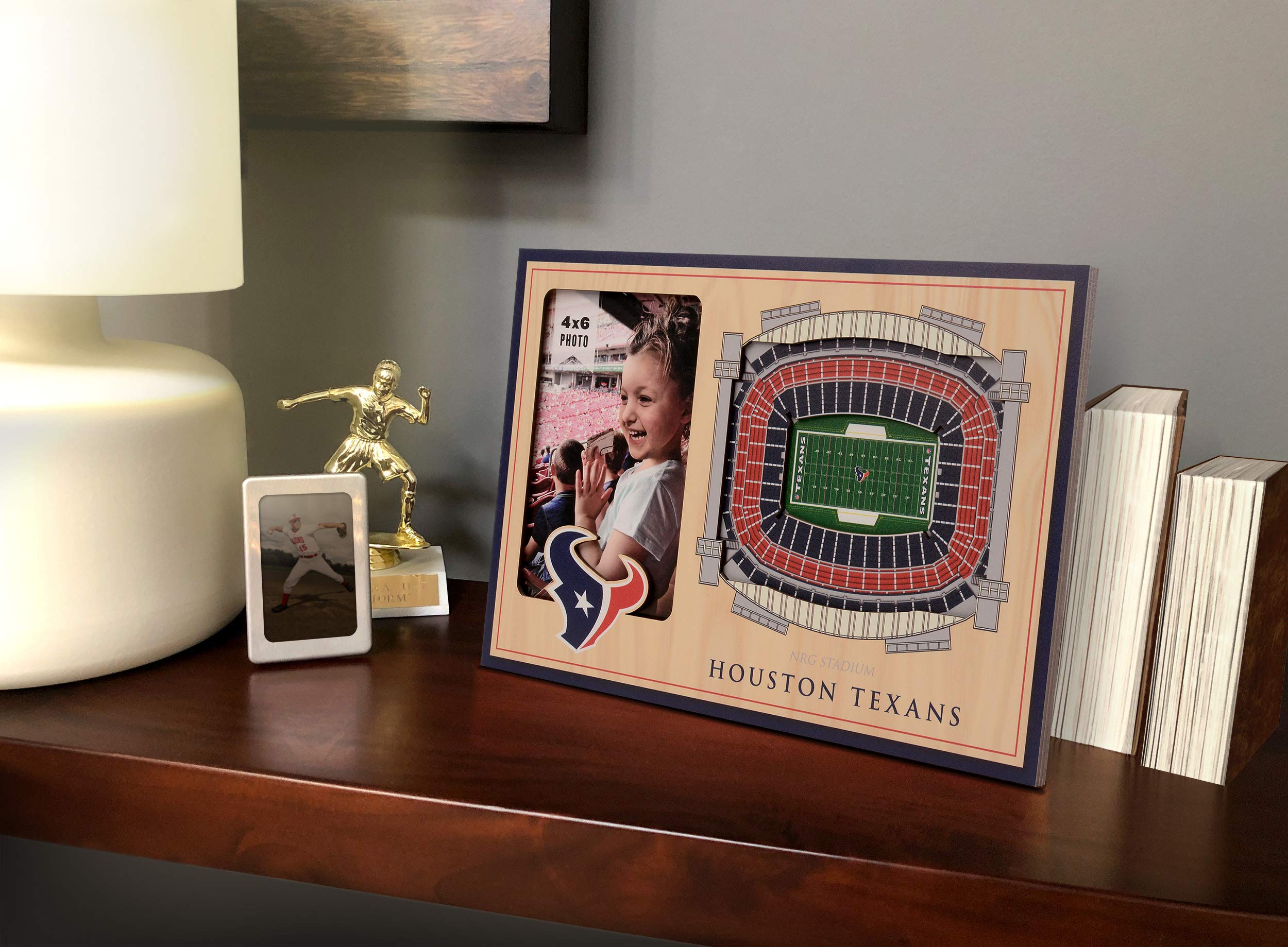 YouTheFan NFL Houston Texans 3D StadiumViews Bilderrahmen, Braun, 30,5 x 20,3 cm