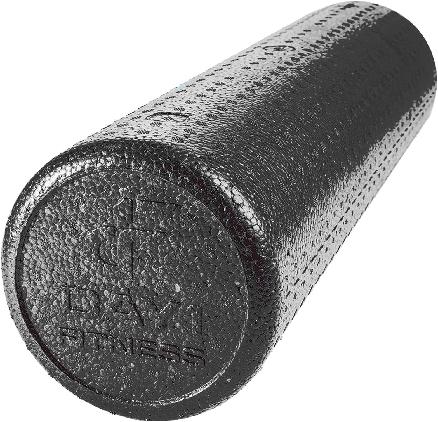 High-Density Round Foam Rollers - 4 Size and 8 Color Options - Massage Rollers for Stretching, Deep Tissue and Myofascial Release Solid Black 24-Inch