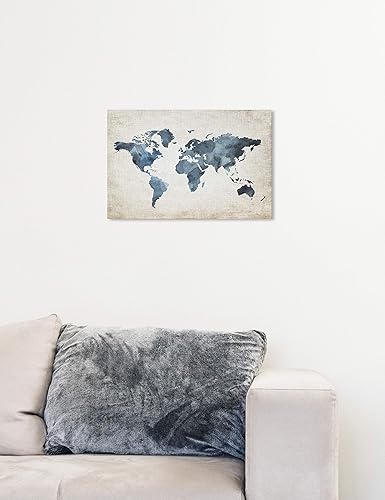 Miniatura 9 de Oliver Gal 'Mapamundi New Worlds v2' The Maps Wall Art Decor Collection - Lienzo decorativo contemporáneo prémium