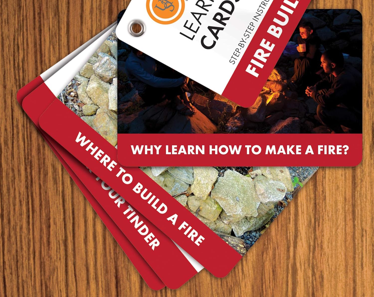 UST Learn & Live Educational Card Set with Durable, Waterproof, Compact Design and Essential Outdoor Skills for Hiking, Camping and Outdoor Survival