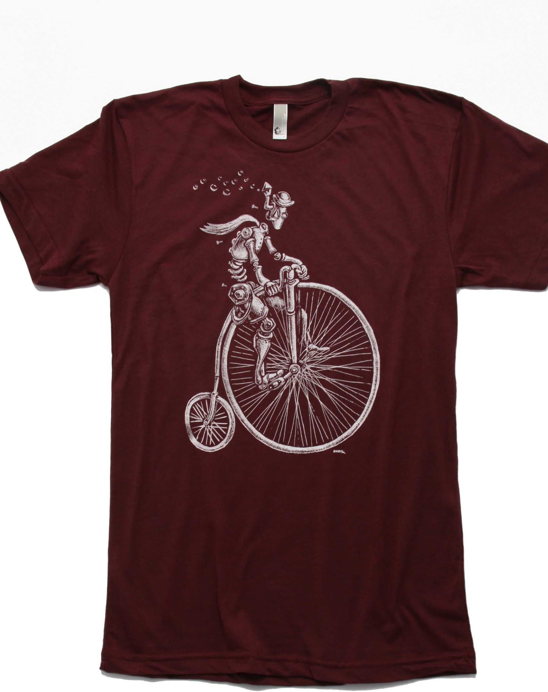 Cool Bike Robot T Shirt artwork by Emek