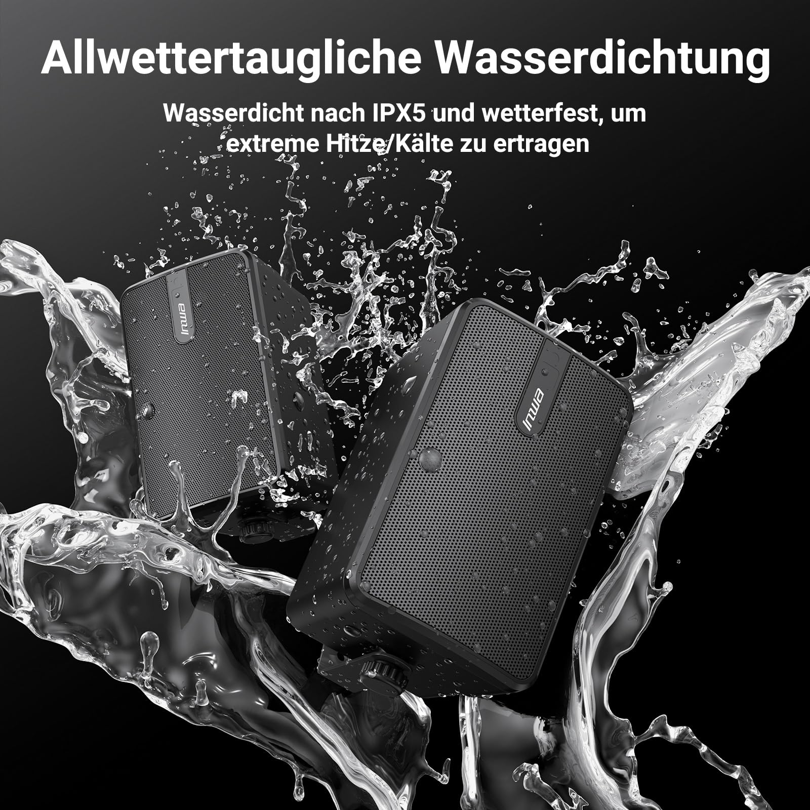 Inwa Bluetooth Lautsprecher 200W Spitzenleistung wasserdicht Stereo Sound Set Paar MZ650