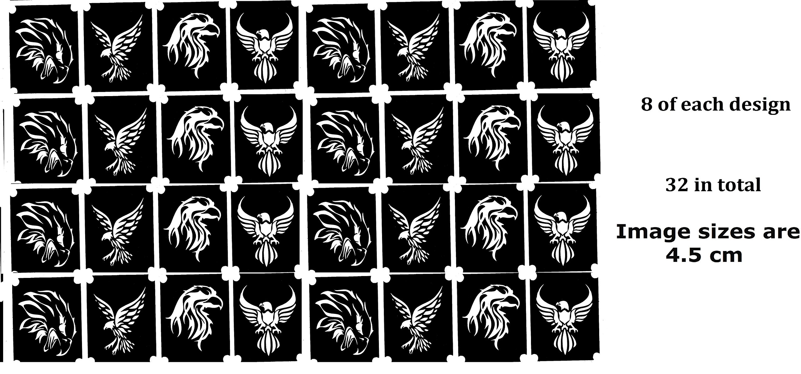 Eagle Collection (Eagle Temporary Tattoos)