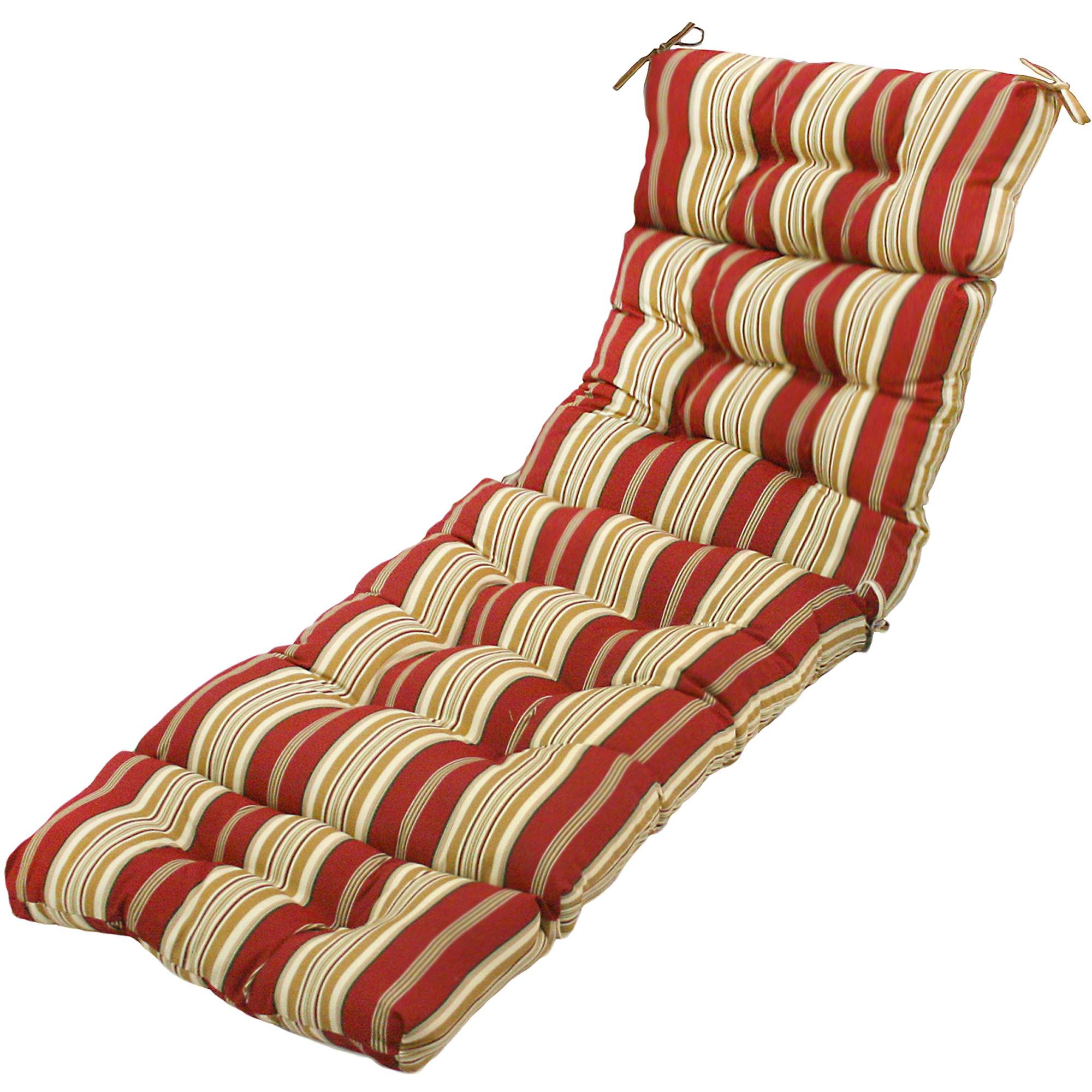 Greendale Home Fashions 72" Outdoor Patio or Pool Chaise Lounger Cushion, Roma Stripe (OC4804-ROMASTRIPE)