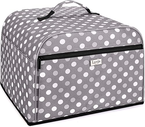 Miniatura 7 de Luxja Cubierta antipolvo compatible con Ninja Foodi Grill (AG301, AG302, AG400), cubierta (panel frontal transparente) con bolsillos de