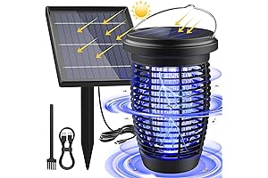 PALONE Solar Bug Zapper: Mosquito and Fly Terminator