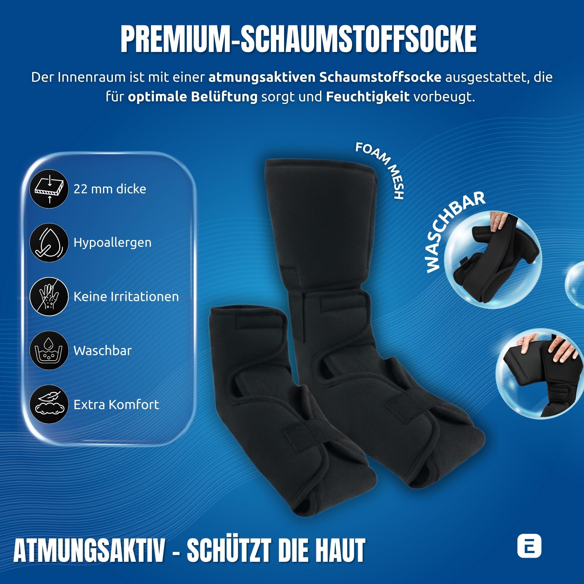 INDESmed| Gehschiene Orthopädischer Walkerstiefel V.3 | Frakturstiefel, Post op schuh - Recovery Boots | Kurz & Langstiefel, Verstellbar 37 bis 46 | Hilfsmittel-Nr. 23.06.01.0079