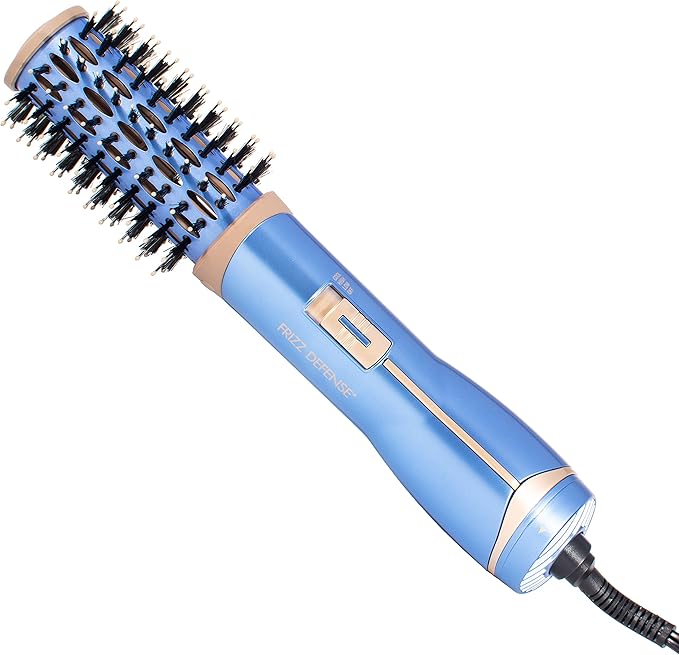 Amazon.com : Conair Nano Titanium Ceramic Frizz Defense 1½” (38 mm) Compact Lightweight Hot Air Styling Curl, Straighten, Waver Brush - BC850 : Beauty & Personal Care